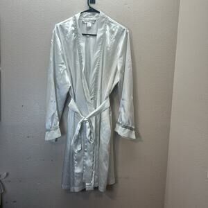 Morgan Taylor Intimates XL Satin Kaftan Robe Lounge Embroidered Fairy Boho